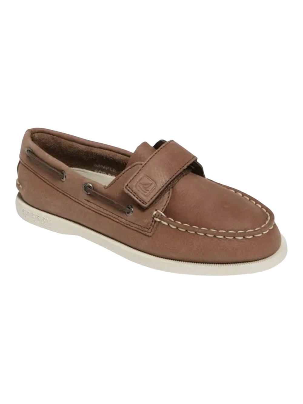 Sperry Top Sider Kids Brown Leather Boat Shoes- Little Kids/Toddler 10M